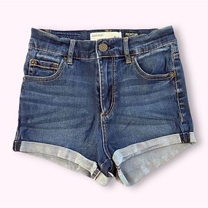 Garage High Rise Cuffed Stretchy Denim Jean Shorts Sz 1